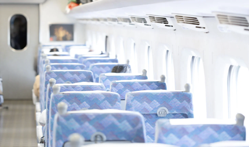 The pile textile used for train sheet which produced in Kōyaguchi, Hashimoto.